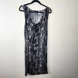 Banana Republic sz XL women silk blend sleeveless dress cowl neck